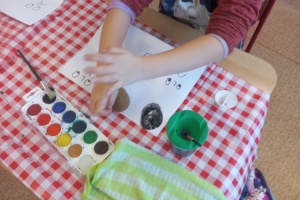 Obtisky brambor - čertovské prostírání