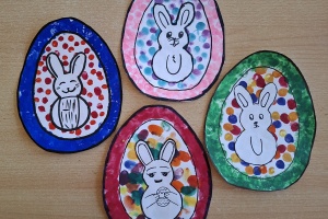 Velikonoce - otisky - 2. třída