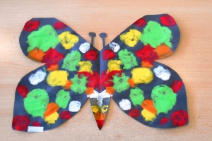 Motýli - otisky - 2.třída