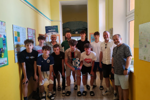 Slavnostní předání výhry za 2. místo ve futsalové lize SVČ