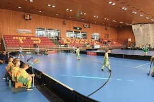 Play-off mladších, přátelské utkání starších florbalistů