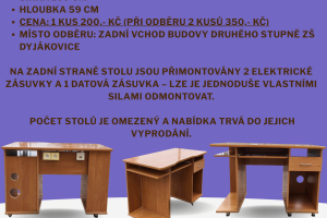 Nabídka prodeje psacích stolů